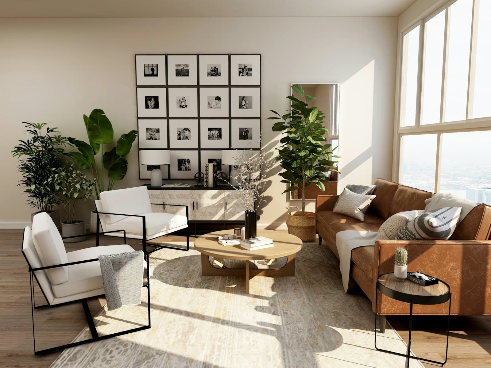 3 BHK Apartment in Gomti Nagar — living area
